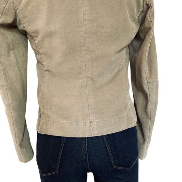 Vintage Banana Republic Corduroy Jacket Tan Button Blazer Short Coat Size XS - Picture 8 of 11